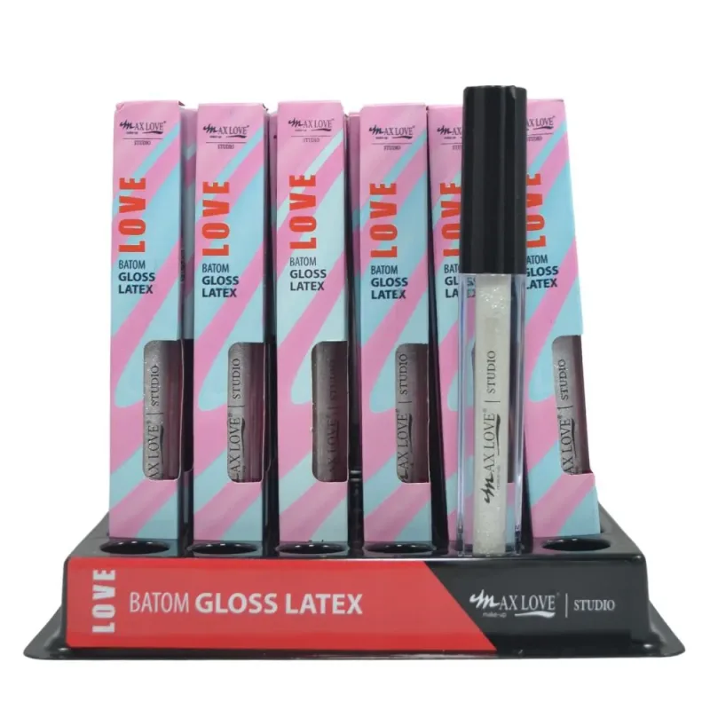 Box 48 Batom Líquido Vegano Gloss Latex Cor 19 Max Love