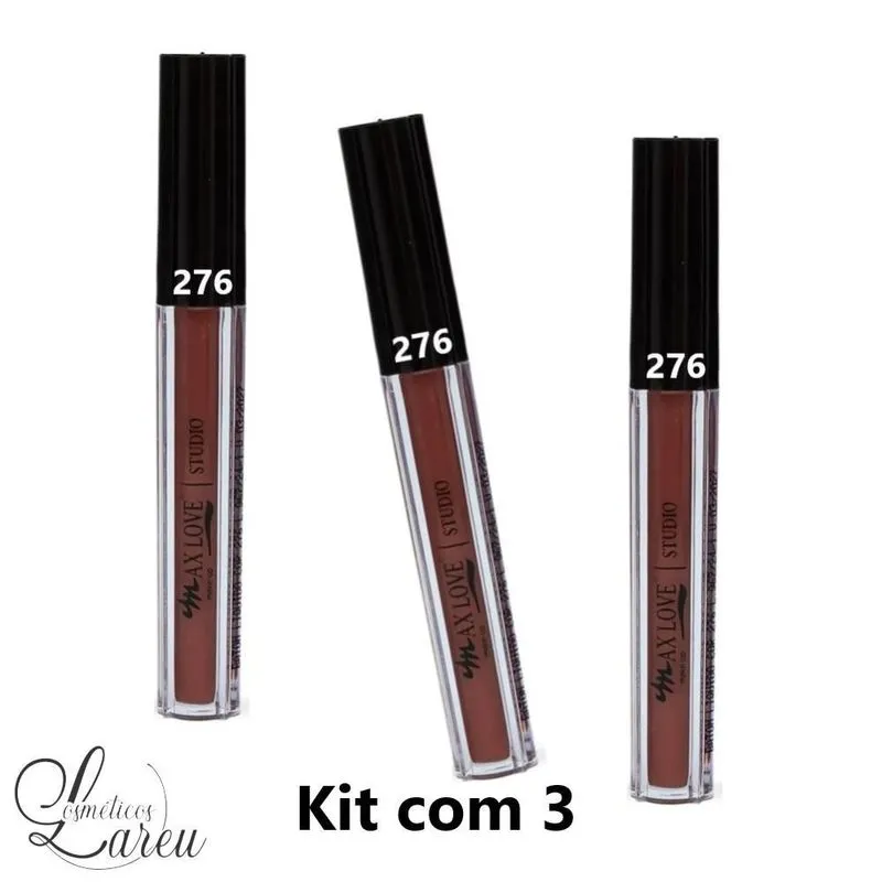 -kit Batom Liquido 48 Hs Matte 276 (3 Un.) - Max Love