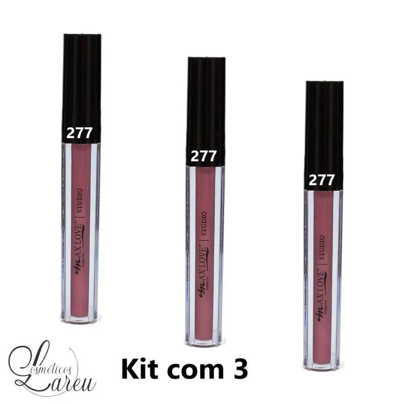 -kit Batom Liquido 48 Hs Matte 277 (3 Un.) - Max Love