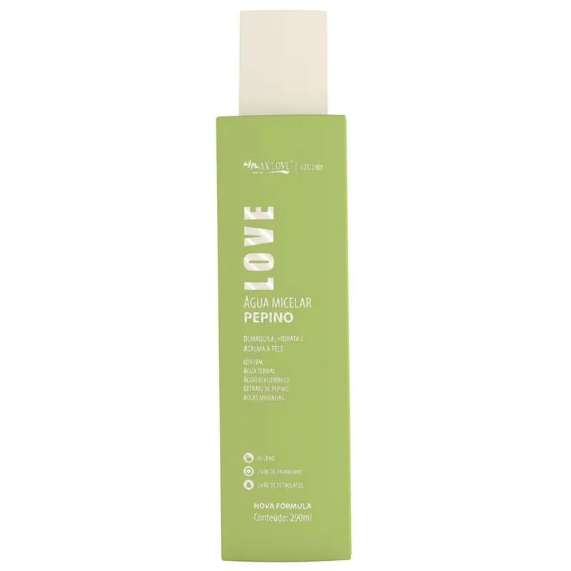 Água Micelar Max Love Pepino 290ml