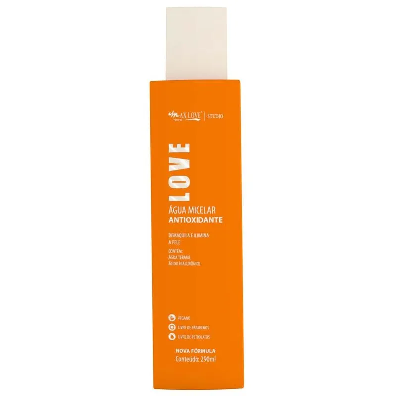 Água Micelar Max Love Antioxidante 290ml
