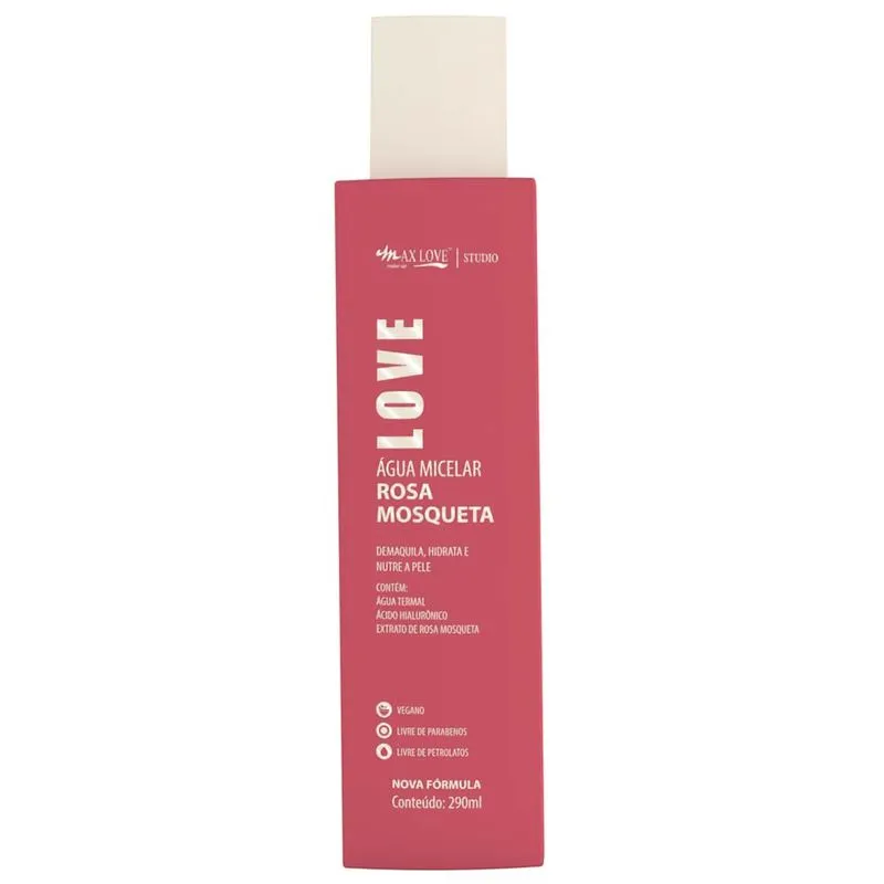 Água Micelar Max Love Rosa Mosqueta 290ml