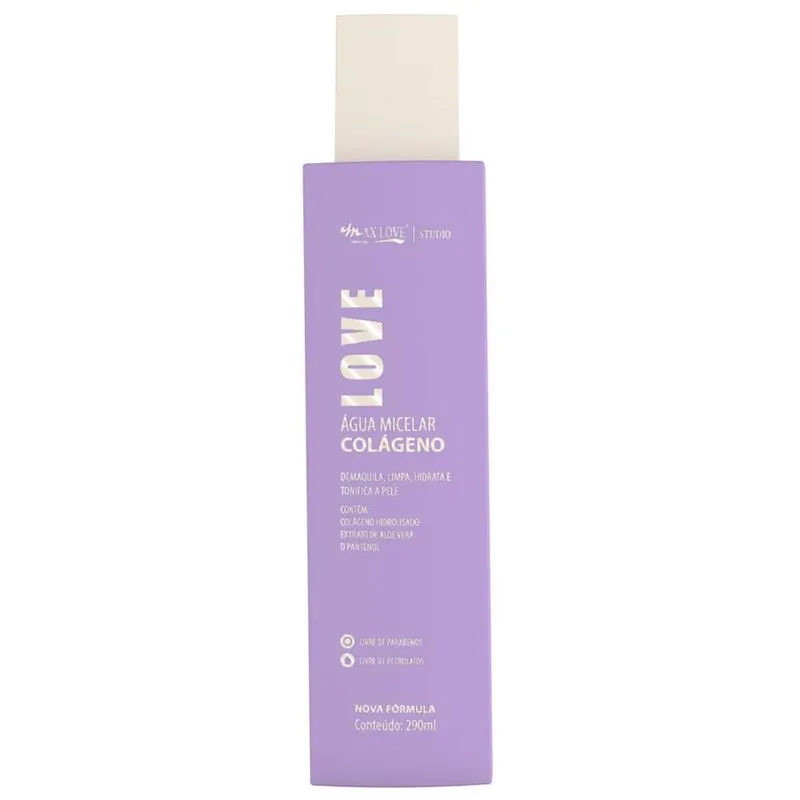 Água Micelar Max Love Colágeno 290ml