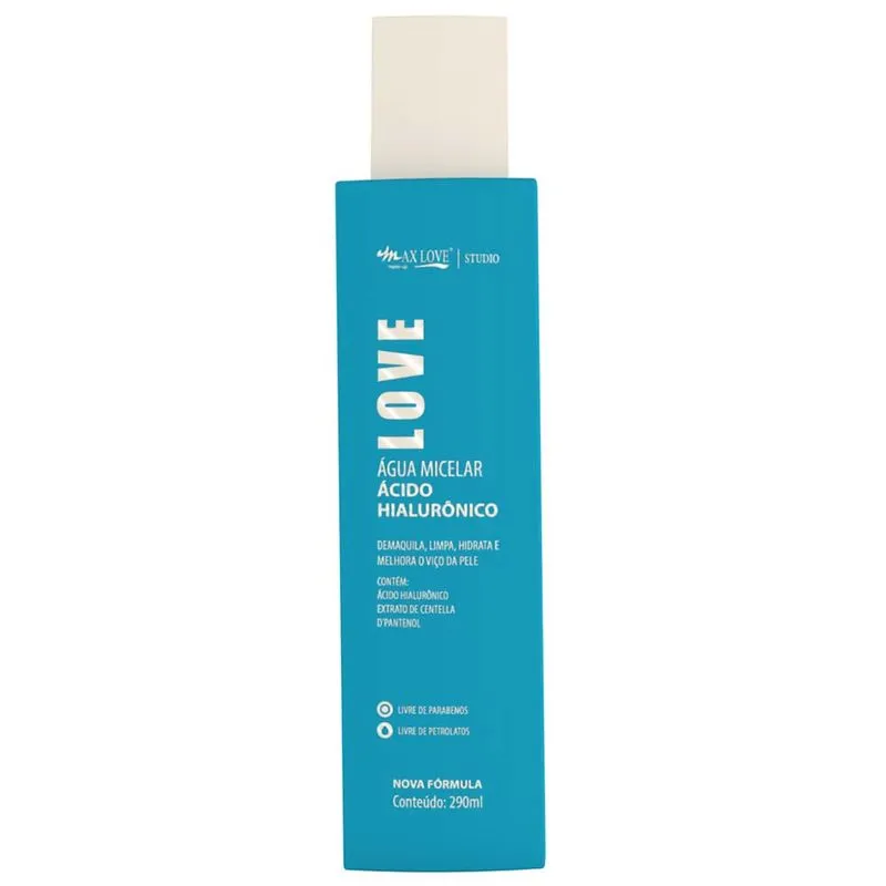 Água Micelar Max Love Acido Hialuronico 290ml