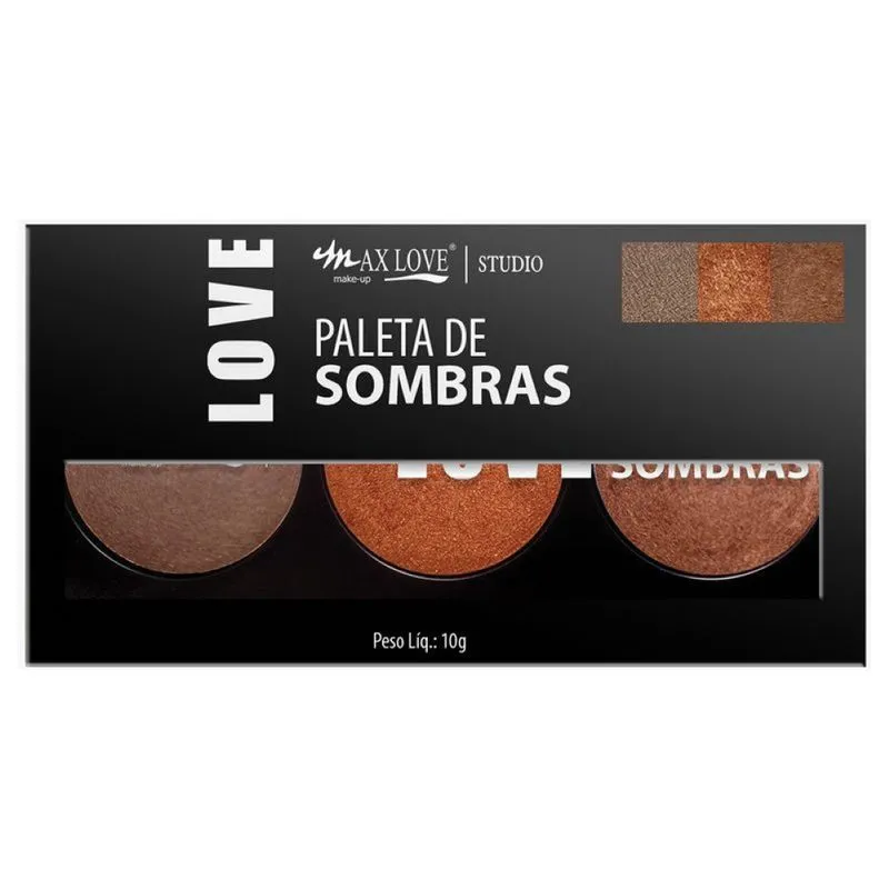 Paleta de Sombras Max Love 10g Cor 1