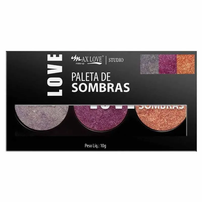Paleta de Sombras Max Love 10g Cor 12