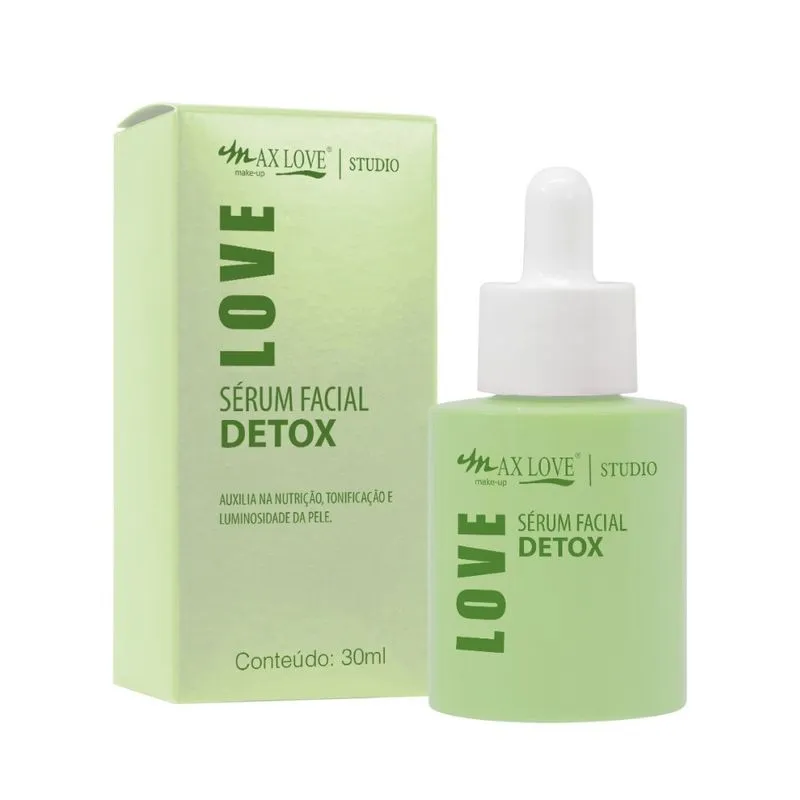 Sérum Facial Vegano Detox 30ml Max Love