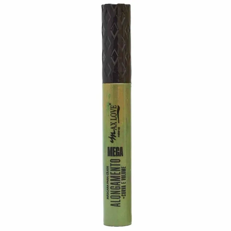 Máscara de Cílios Max Love Mega Alongamento Preta + Curva e Volume Preta 5g COR 61