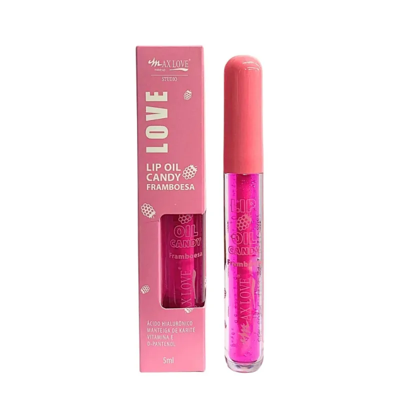 Lip Oil Candy Framboesa - Max Love
