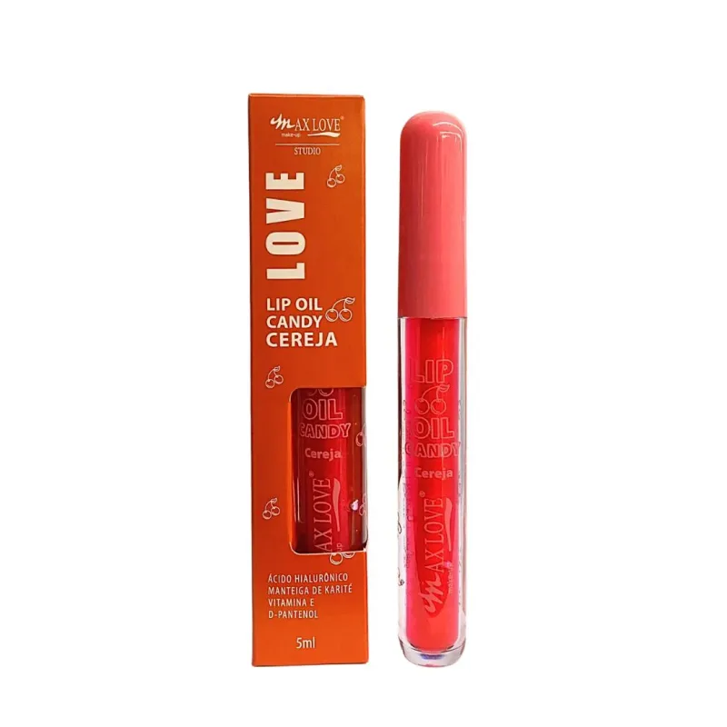 Lip Oil Candy Cereja - Max Love