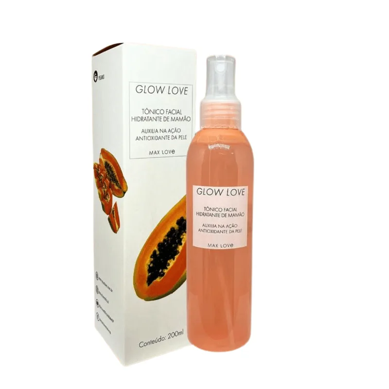 Tônico Facial Glow Love Mamão - Max Love