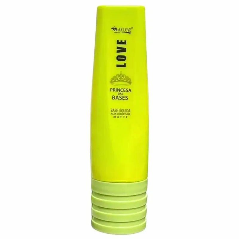 Base Líquida Matte de Alta Cobertura Max Love Princesa das Bases 30ml COR 201