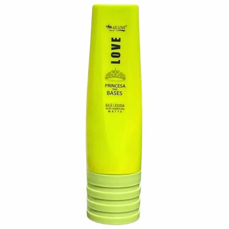 Base Líquida Matte de Alta Cobertura Max Love Princesa das Bases 30ml COR 204