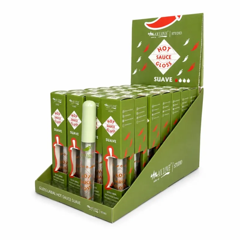 Box c/28 Gloss Labial Hot Sauce Gloss Suave Max Love 215