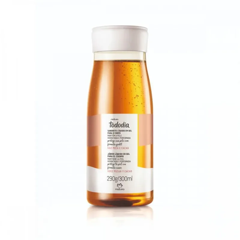 Sabonete Líquido em Gel Noz Pecã e Cacau Tododia - 290g/300ml