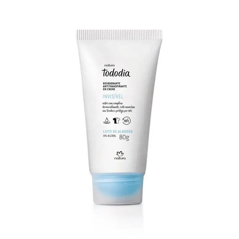 DESODORANTE EM CREME LEITE DE ALGODÃO 80G - NATURA