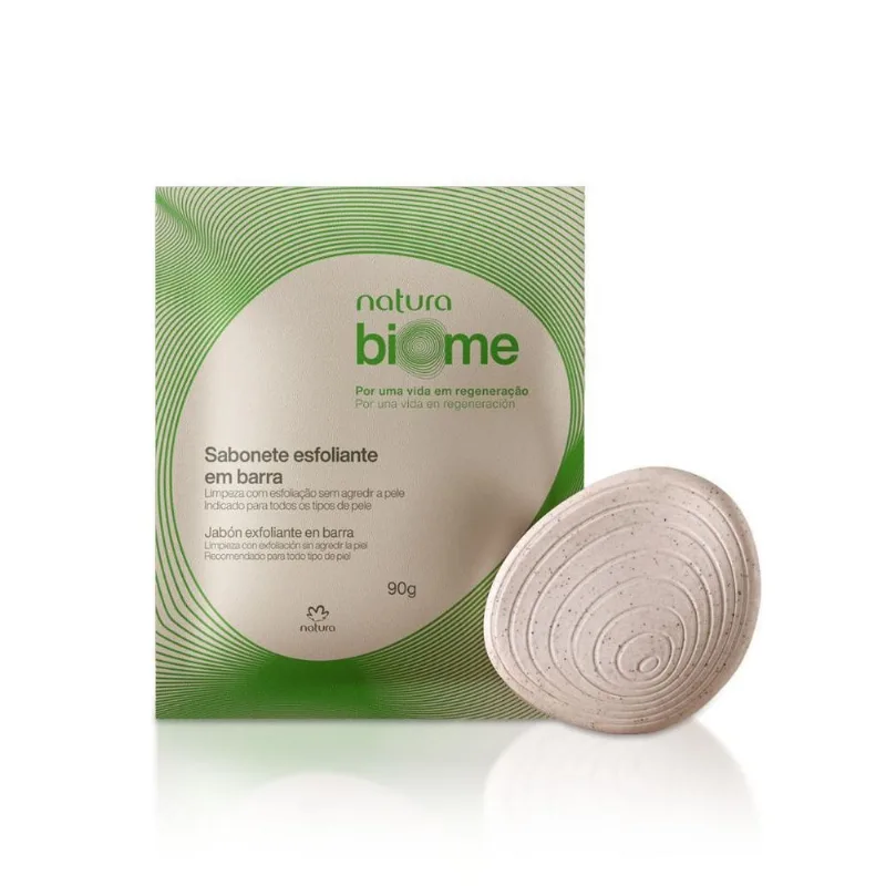 Sabonete Esfoliante Em Barra Natura Biome 90g
