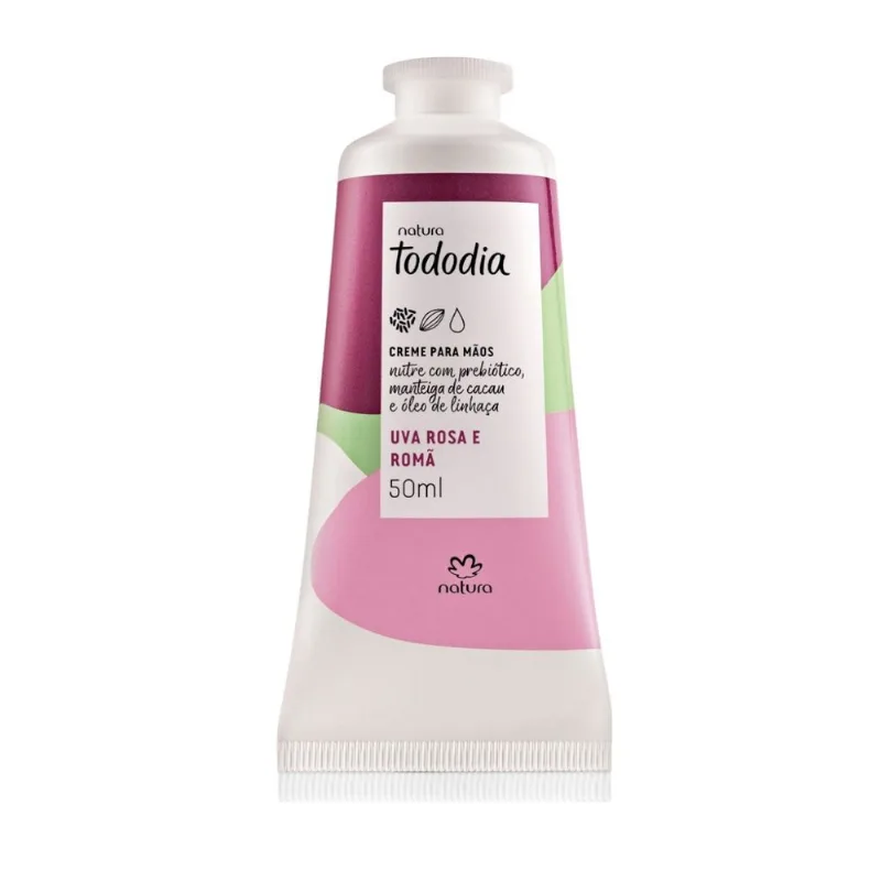 Creme Nutritivo De Mãos Uva Rosa E Romã Tododia 50ml