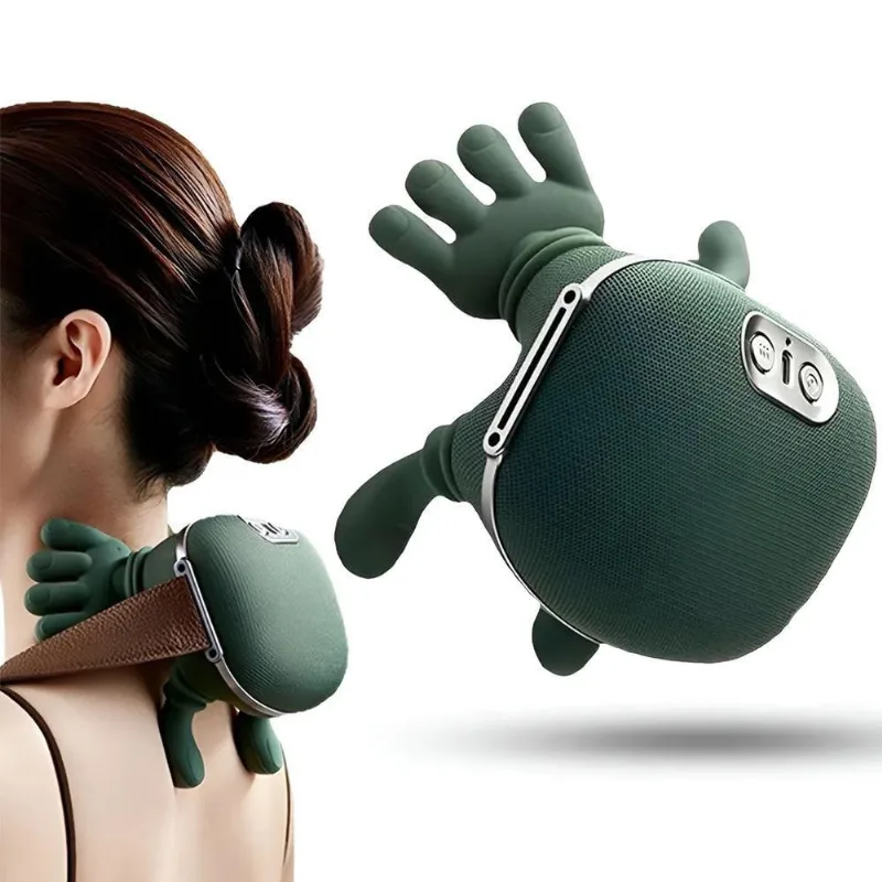 Massageador Portátil BSL3891 com Simulação de Dedos Humanos Aquecimento Infravermelho Verde Braslu