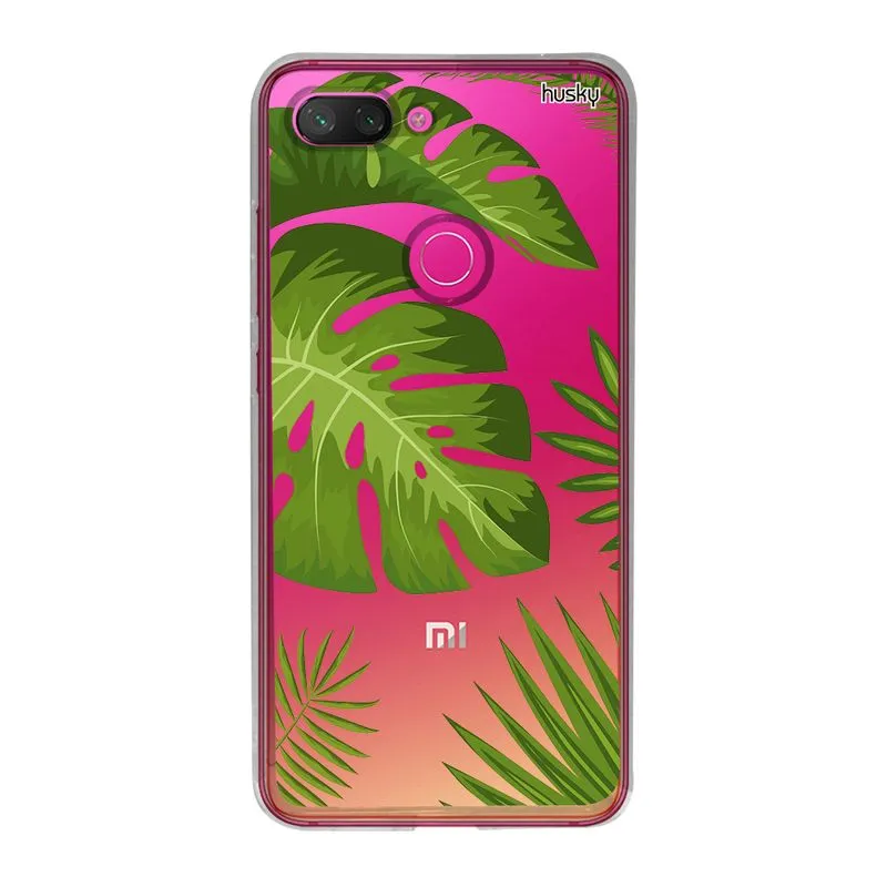 Capa Personalizada para Mi 8 Lite - Plantas Folhas Grandes - Husky