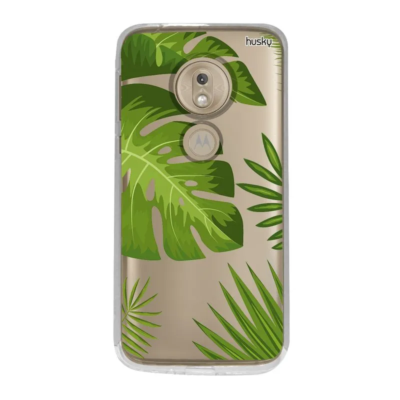 Capa Personalizada para Moto G7 Play - Plantas Folhas Grandes - Husky