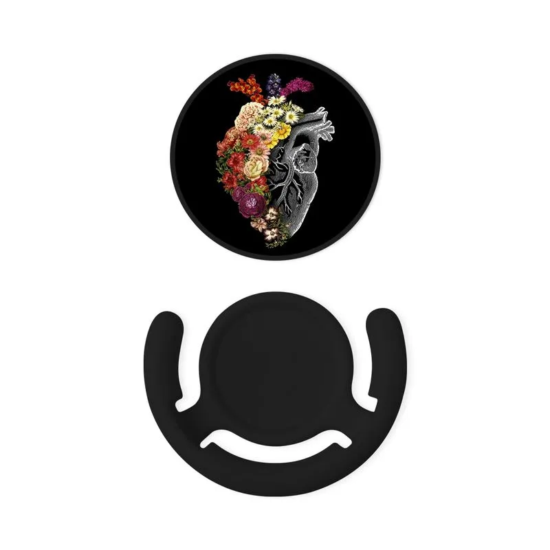 Pop Socket Personalizado - Coração Floral - Husky