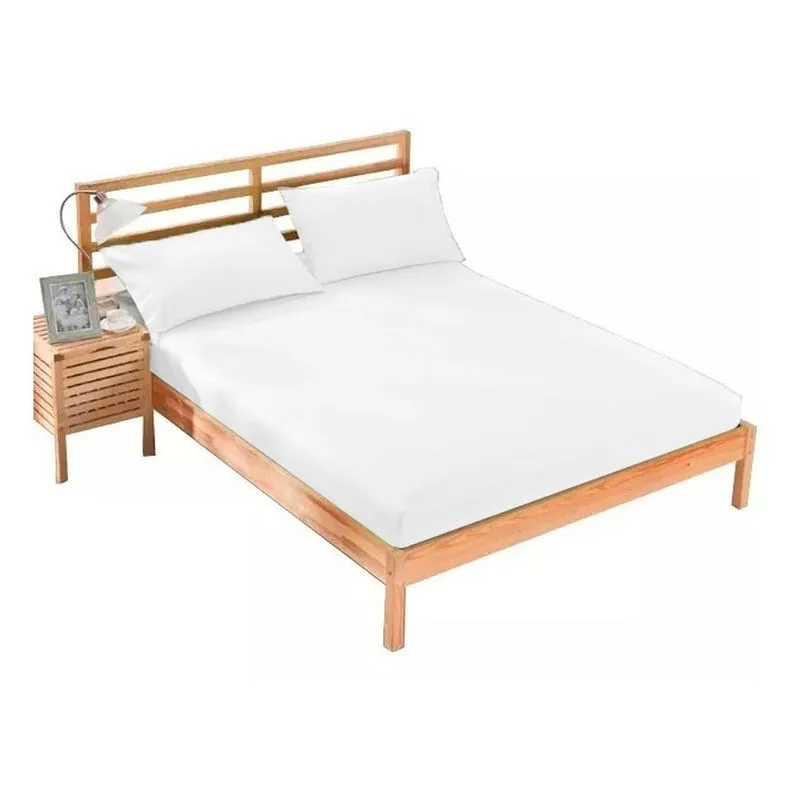 Jogo de Lençol Cama CASAL 3 Peças Percal 180 FIOS 100% ALGODÃO COR: ROSA Jogo de Lençol Cama CASAL 3 Peças Percal 180 FIOS 100% ALGODÃO COR: BRANCO