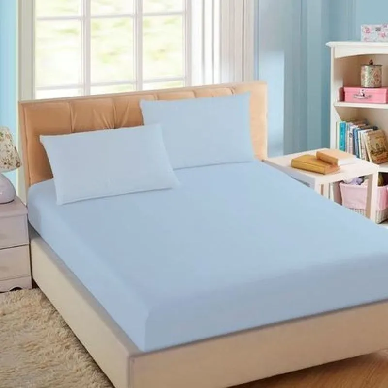Jogo de Lençol Cama QUEEN 3 Peças Percal 180 FIOS 100% ALGODÃO COR: BRANCO Jogo de Lençol Cama QUEEN 3 Peças Percal 180 FIOS 100% ALGODÃO COR: AZUL