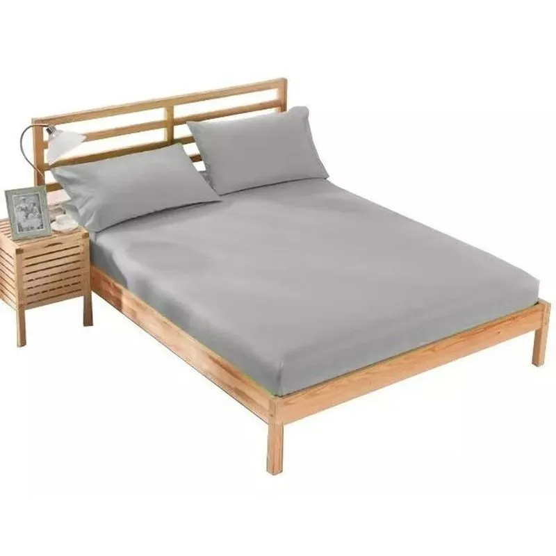 Jogo de Lençol Cama QUEEN 3 Peças Percal 180 FIOS 100% ALGODÃO COR: BRANCO Jogo de Lençol Cama QUEEN 3 Peças Percal 180 FIOS 100% ALGODÃO COR: CINZA
