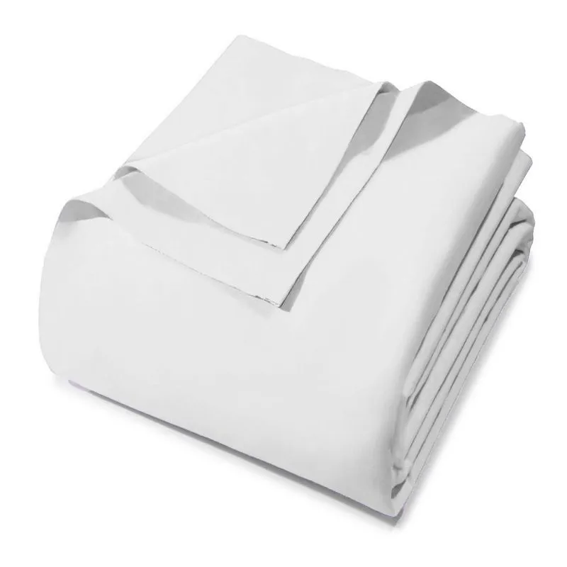 Lencol de baixo avulso com elastico casal 100% algodao 180 fios cor: branco