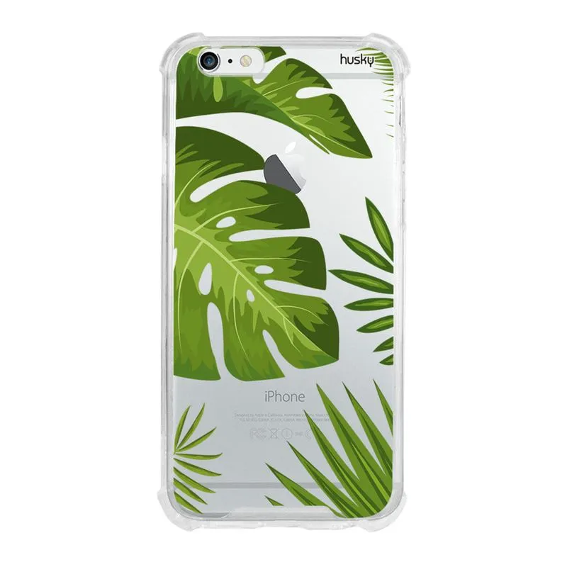 Capa Anti-Impacto Personalizada para Iphone 6 / 6S - Plantas Folhas Grandes - Husky