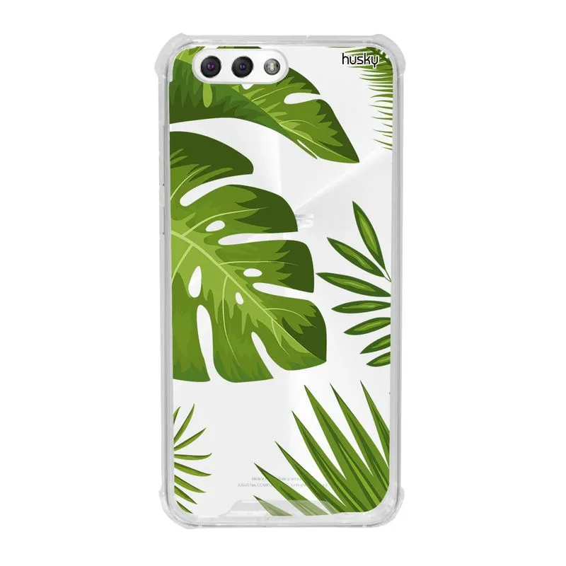 Capa Anti-Impacto Personalizada para Zenfone 4 5.5 - Plantas Folhas Grandes - Husky