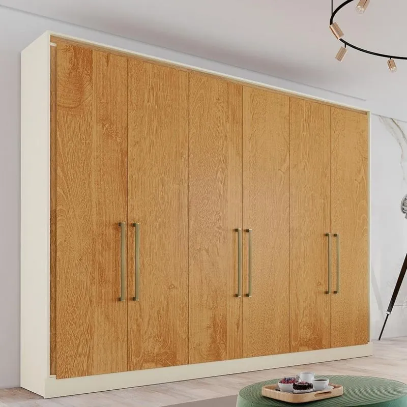 Guarda Roupa Casal Flex 6 Portas 100% MDF Argos Made Marcs