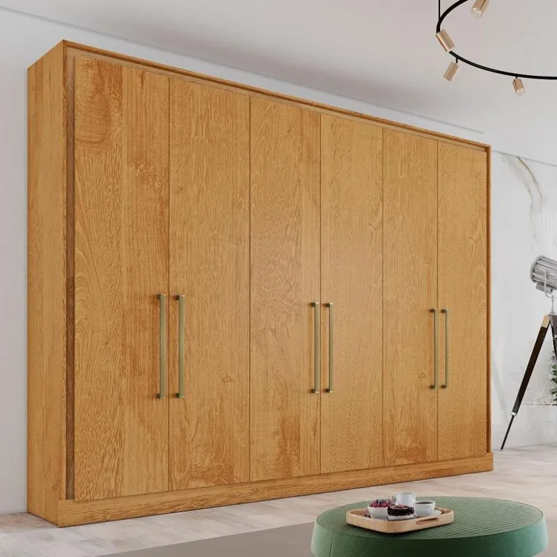 Guarda Roupa Casal Flex 6 Portas 100% MDF Argos Made Marcs