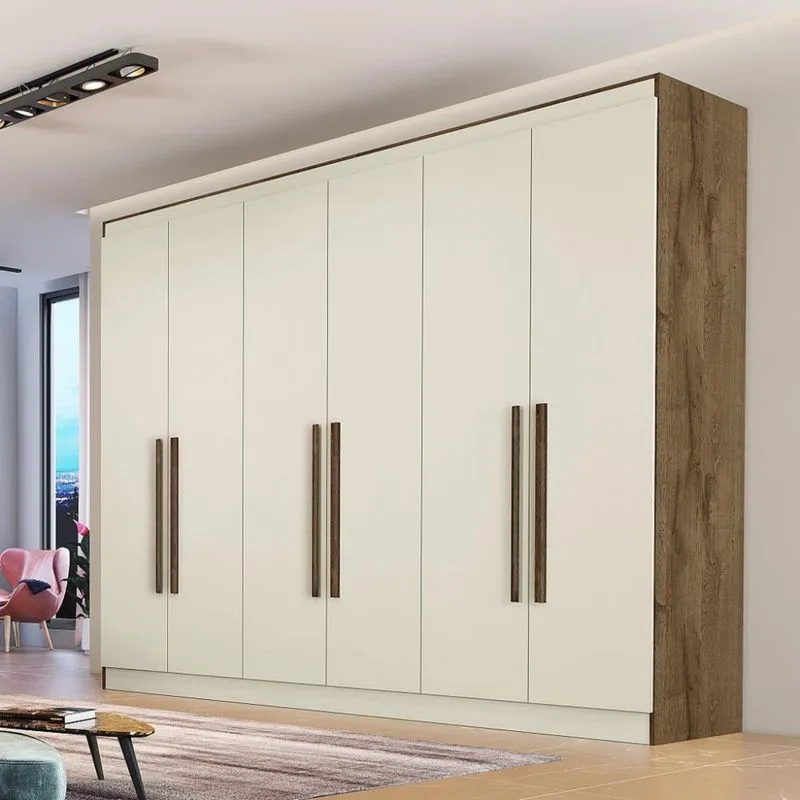 Guarda Roupa Casal Flex 6 Portas 100% MDF Oslo Made Marcs