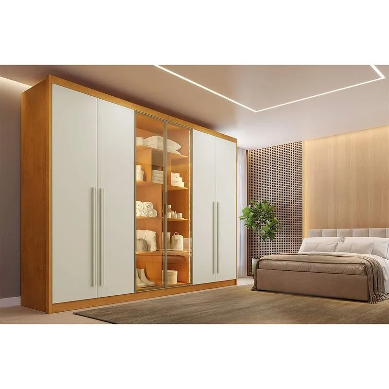 Guarda Roupa Casal 6 Portas 2Vid 6Gav Madri PerobaOff Europa