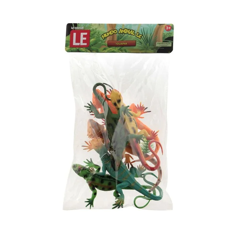 Iguana Le com 6 Peças