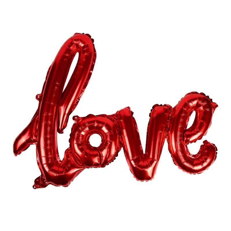 Balão Metalizado Le 1m Happy Love Vermelho metalico (love)
