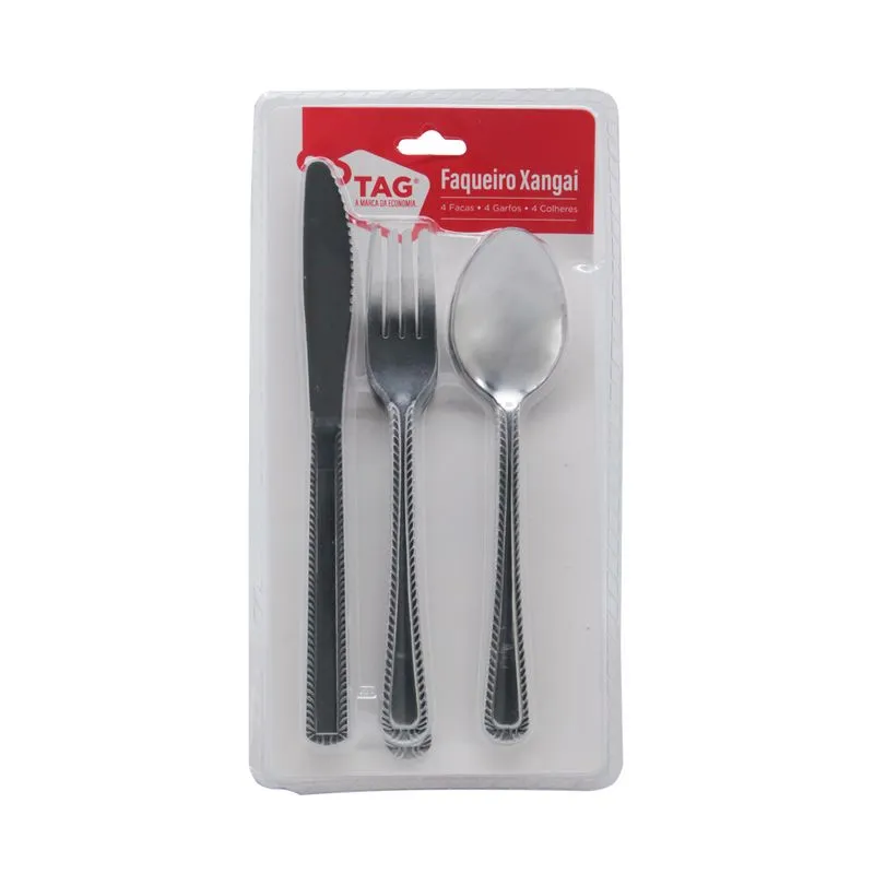 Faqueiro Le Xangai em Inox 12 Peças