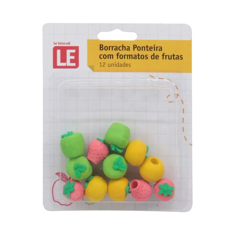 Borracha Ponteira Le Fruit com 12 Unidades