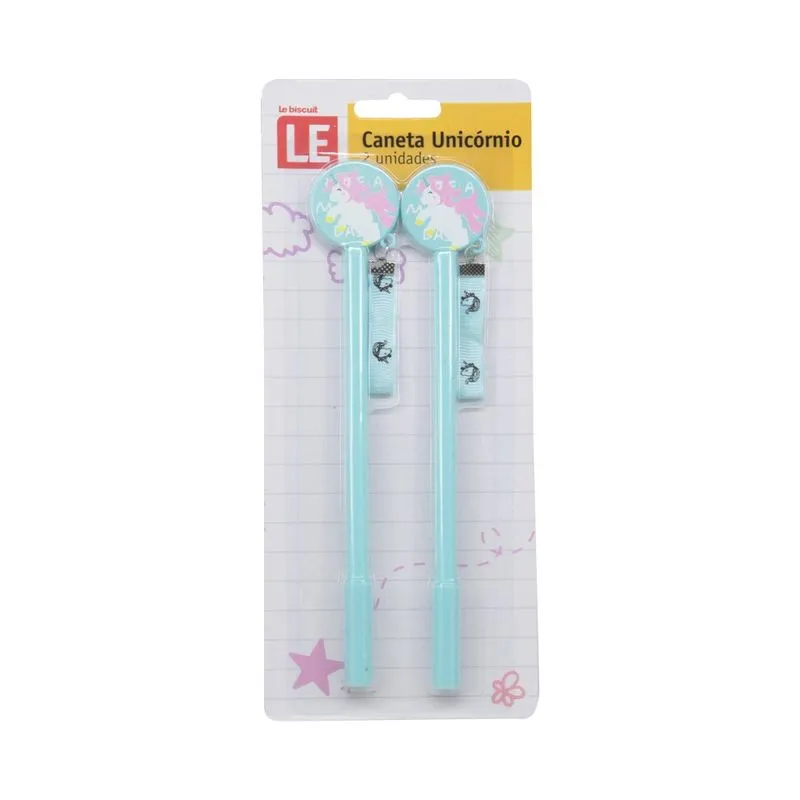 Caneta Fine Line Le Unicórnio 0.5mm com 2 Unidades Azul