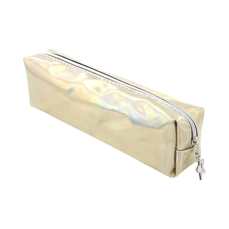Estojo Le Teen Metalizado 20x6cm Dourado