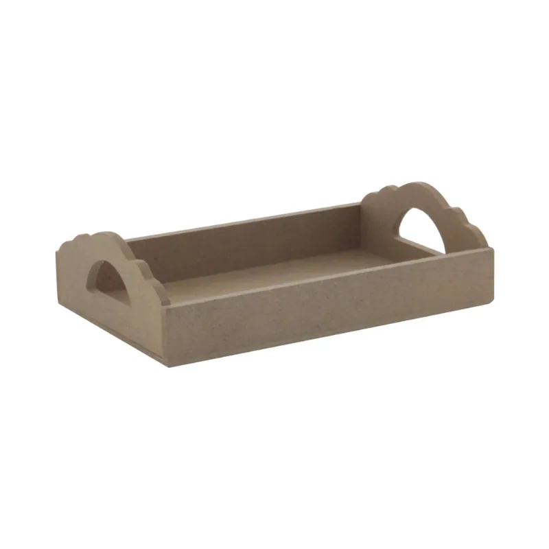 Bandeja Le Mdf Retangular com Alça 18x12x5cm