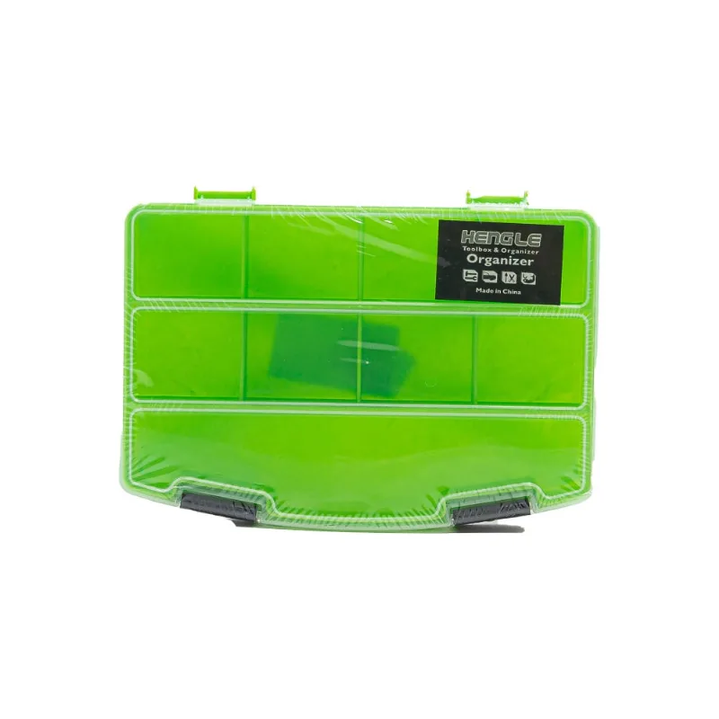 Organizador Plástico com 9 Divisórias 19x13x3cm Verde limão
