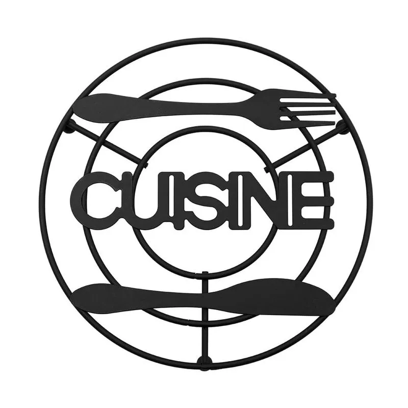 Descanso de Panela Le Cuisine Black Ferro Preto Redondo 20x20cm