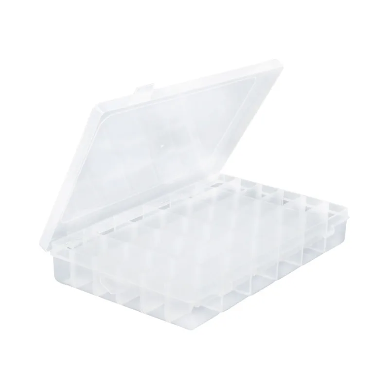 Organizador Plástico com 36 Divisórias 27,5x18x4,5cm Translúcido