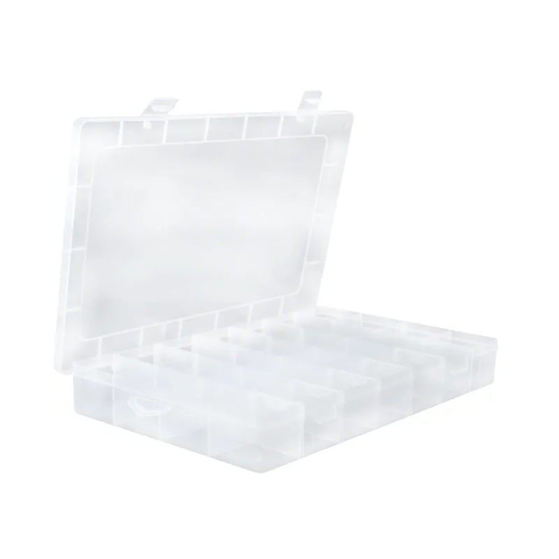 Organizador Plástico com 28 Divisórias 34,5x21,5x5cm Translúcido