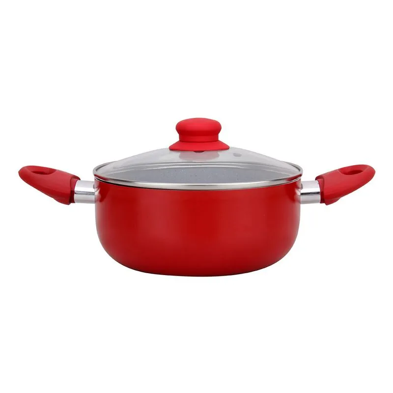 Caçarola Le Cucina Cerâmica 24cm Vermelha
