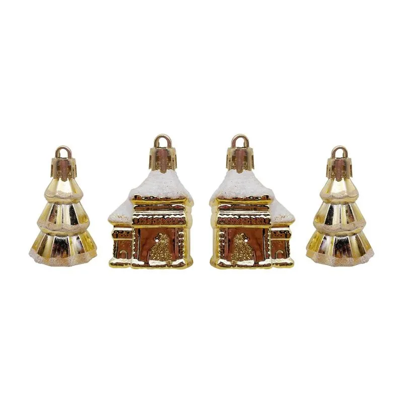 Enfeite Natal Le Figuras 6cm Ouro