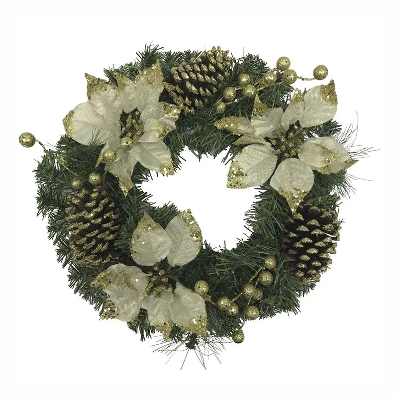 Guirlanda Natal Le 40cm Dourado